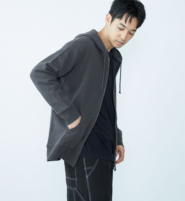 SHIPS「City Ambient Products: ロゴ エンブロイダリー ジップ パーカー」|パーカー|