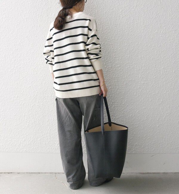 SHIPS any「SHIPS any:〈手洗い可能〉AQUA カシミヤ ミックス スキッパー カーディガン」|カーディガン|