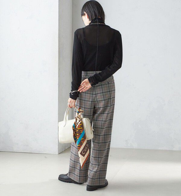 SHIPS for women「〈手洗い可能〉フロッキ― チュール タートルネック」|Tシャツ・カットソー|