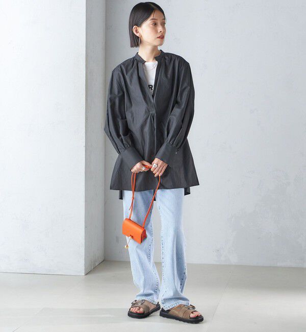 SHIPS for women「〈手洗い可能〉コットン ギャザー チュニック ブラウス」|シャツ・ブラウス|