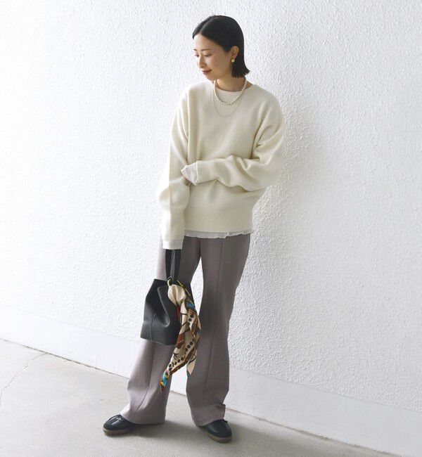 SHIPS for women「〈手洗い可能〉7G ウール カシミヤ ヘンリーネック 2WAY プルオーバー」|ニット・セーター|