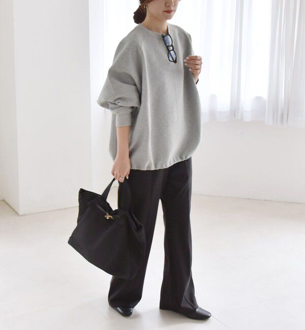 quaranciel「quaranciel:〈洗濯機可能〉ポンチ ドロスト ルーズ プルオーバー」|スウェット・ジャージ|