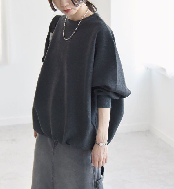 quaranciel「quaranciel:〈洗濯機可能〉ポンチ ドロスト ルーズ プルオーバー」|スウェット・ジャージ|