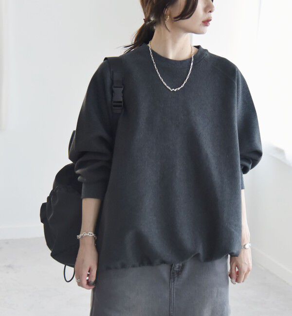 quaranciel「quaranciel:〈洗濯機可能〉ポンチ ドロスト ルーズ プルオーバー」|スウェット・ジャージ|