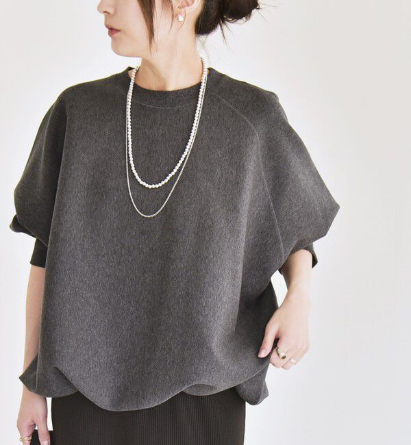 quaranciel「quaranciel:〈洗濯機可能〉ポンチ ドロスト ルーズ プルオーバー」|スウェット・ジャージ|