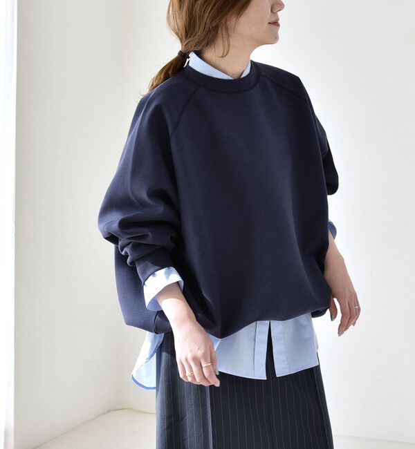 quaranciel「quaranciel:〈洗濯機可能〉ポンチ ドロスト ルーズ プルオーバー」|スウェット・ジャージ|