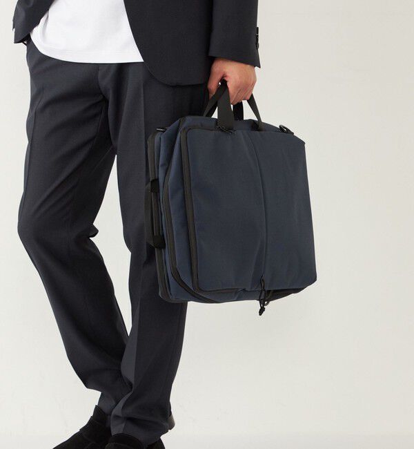 SHIPS Colors 「CROSS CANVAS:3WAY バッグ◇」|ビジネスバッグ|ネイビー