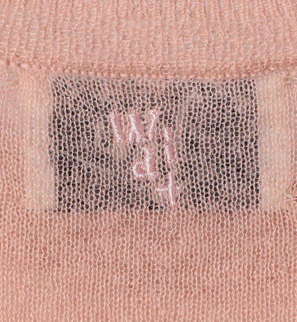 SHIPS for women「Wai＋:〈手洗い可能〉モヘヤブレンド 半袖 プルオーバー」|ニット・セーター|