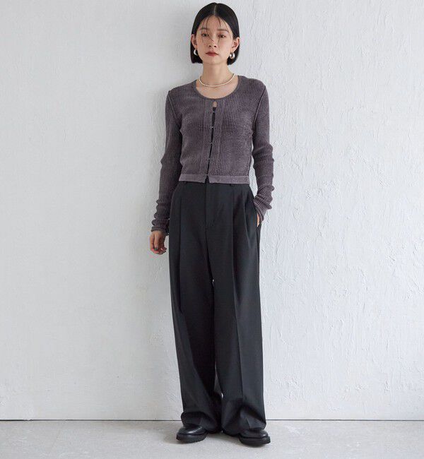 SHIPS for women「Wai＋:〈手洗い可能〉1/18ホック付 カーディガン」|カーディガン|