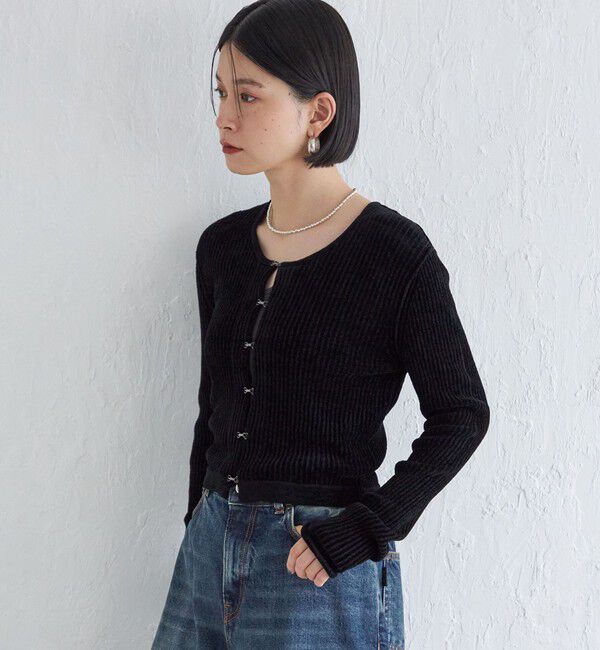 SHIPS for women「Wai＋:〈手洗い可能〉1/18ホック付 カーディガン」|カーディガン|