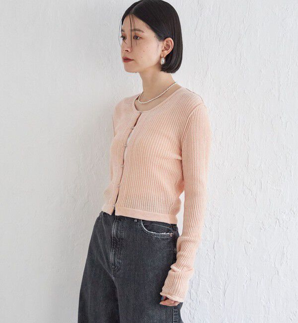 SHIPS for women「Wai＋:〈手洗い可能〉1/18ホック付 カーディガン」|カーディガン|