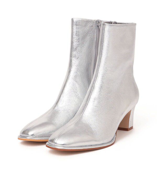 SHIPS for women「ラム レザー ストレッチ ショート ブーツ」|ショートブーツ|