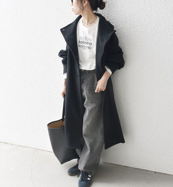 SHIPS any「SHIPS any: ノンミュールジングウール スタンドネック ロング コート」|その他|