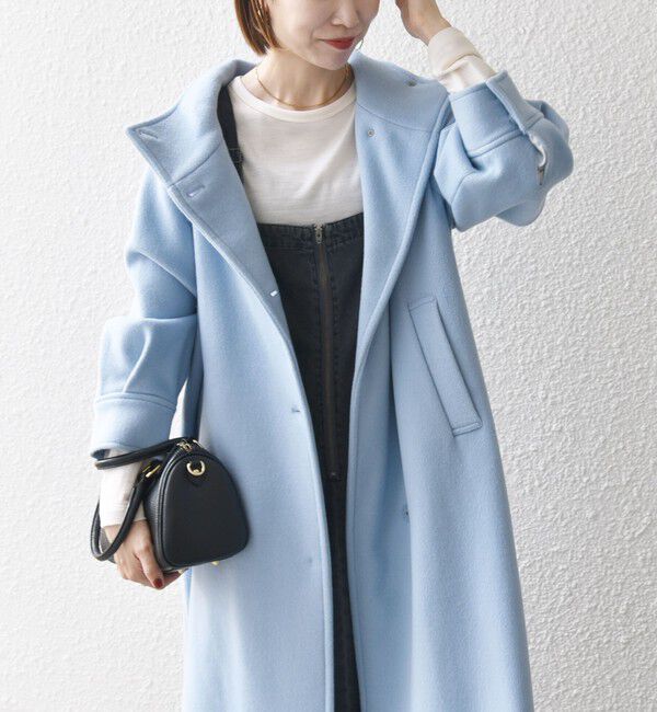 SHIPS any「SHIPS any: ノンミュールジングウール スタンドネック ロング コート」|その他|