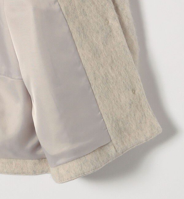 SHIPS any「SHIPS any: シャギー ノーカラー コクーン コート」|ノーカラーコート|