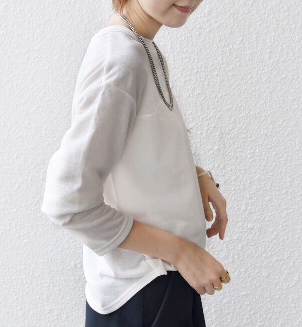 SHIPS for women「〈洗濯機可能〉シアー 裏毛 2WAY プルオーバー」|Tシャツ・カットソー|