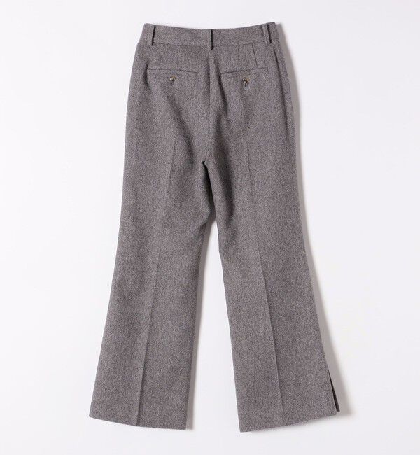 quaranciel「quaranciel:〈洗濯機可能〉ポリエステル サージ セミ フレア パンツ」|その他|