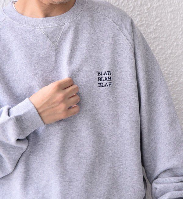 SHIPS any「SHIPS any: BLAH BLAH BLAH. ワンポイント 刺繍 ラグラン ルーズ スウェット◇」|スウェット・ジャージ|