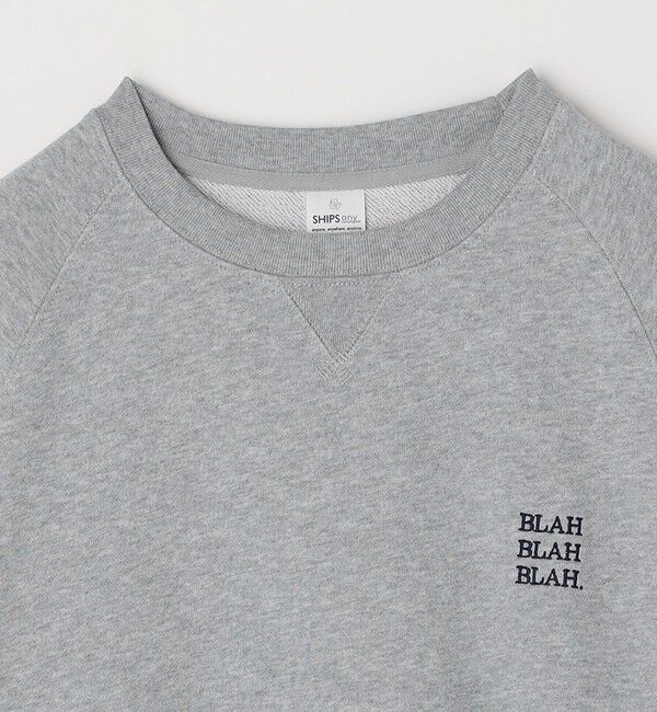 SHIPS any「SHIPS any: BLAH BLAH BLAH. ワンポイント 刺繍 ラグラン ルーズ スウェット◇」|スウェット・ジャージ|