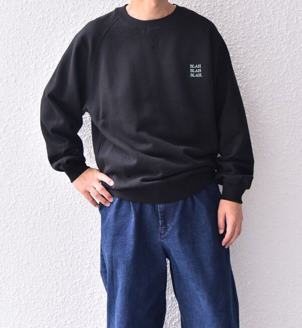 SHIPS any「SHIPS any: BLAH BLAH BLAH. ワンポイント 刺繍 ラグラン ルーズ スウェット◇」|スウェット・ジャージ|