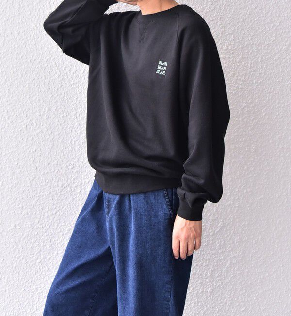 SHIPS any「SHIPS any: BLAH BLAH BLAH. ワンポイント 刺繍 ラグラン ルーズ スウェット◇」|スウェット・ジャージ|
