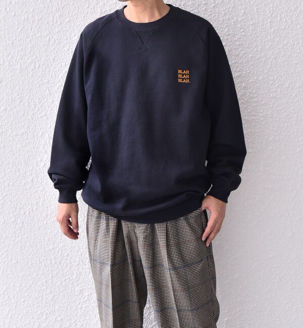 SHIPS any「SHIPS any: BLAH BLAH BLAH. ワンポイント 刺繍 ラグラン ルーズ スウェット◇」|スウェット・ジャージ|