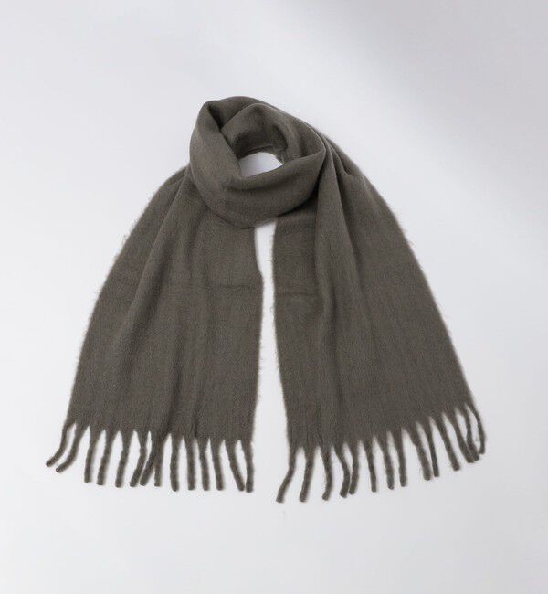 SHIPS「【WEB限定】SHIPS:〈洗濯機可能〉ボリューム マフラー (ソリッド)」|マフラー|