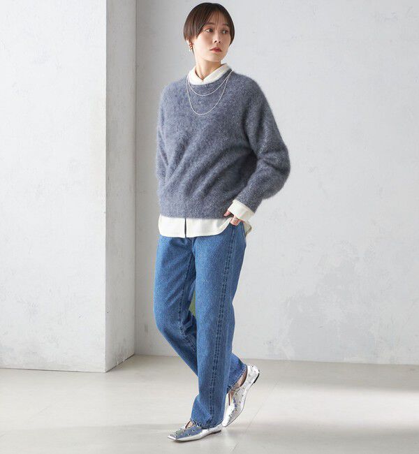 SHIPS for women「杢 FOX クルーネック プルオーバー」|ニット・セーター|