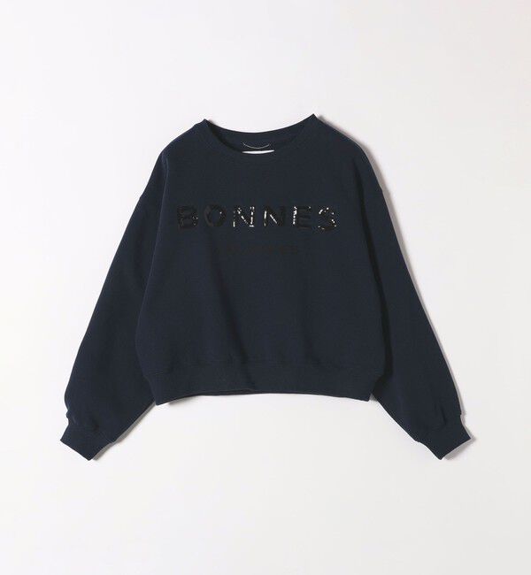 quaranciel「quaranciel:〈手洗い可能〉スパンコール刺繍 ロゴ スウェット」|スウェット・ジャージ|