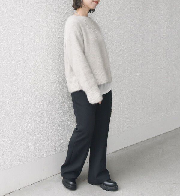 SHIPS for women「〈手洗い可能〉ストレッチ フレア パンツ」|その他|