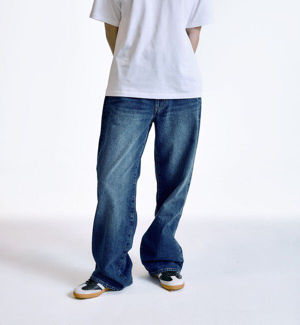 SHIPS「City Ambient Products: 12オンス ストレート バギー デニム パンツ」|デニム|