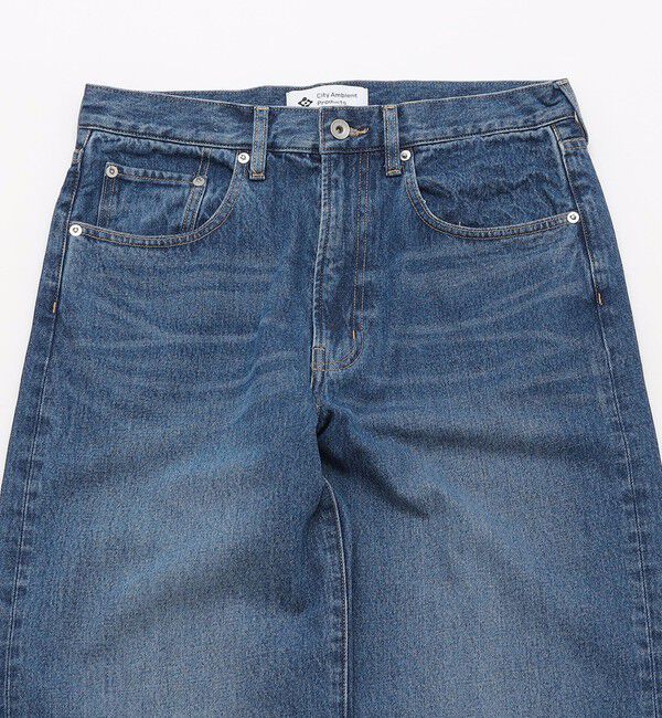 SHIPS「City Ambient Products: 12オンス ストレート バギー デニム パンツ」|デニム|