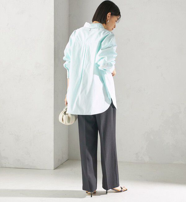 SHIPS for women「〈洗濯機可能〉ピン オックス 刺繍 シャツ」|シャツ・ブラウス|