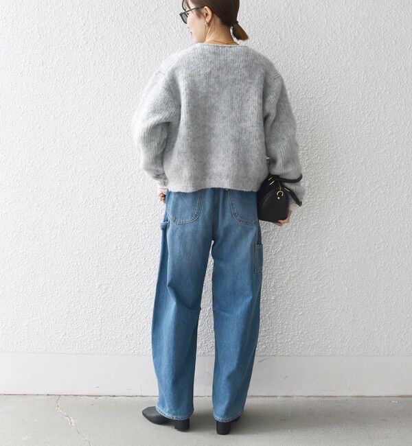 SHIPS any「SHIPS any:〈手洗い可能〉シャギー クルーネック ニット カーディガン」|カーディガン|