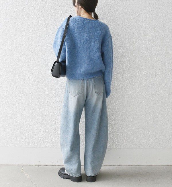 SHIPS any「SHIPS any:〈手洗い可能〉シャギー クルーネック ニット カーディガン」|カーディガン|