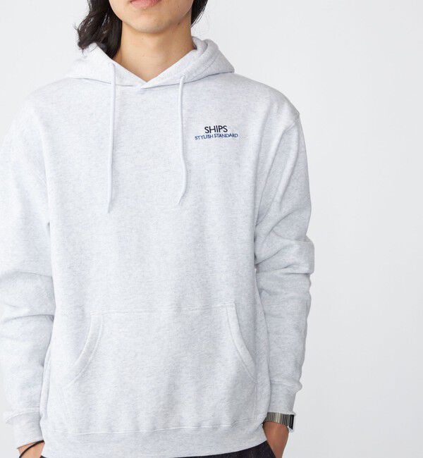 SHIPS「【WEB限定】SHIPS: SCREEN STARS(R) STYLISH STANDARD ロゴ 刺繍 パーカー」|パーカー|ライトグレー