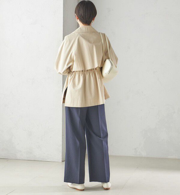 SHIPS for women「〈撥水加工〉ドロスト ショート トレンチ コート」|トレンチコート|