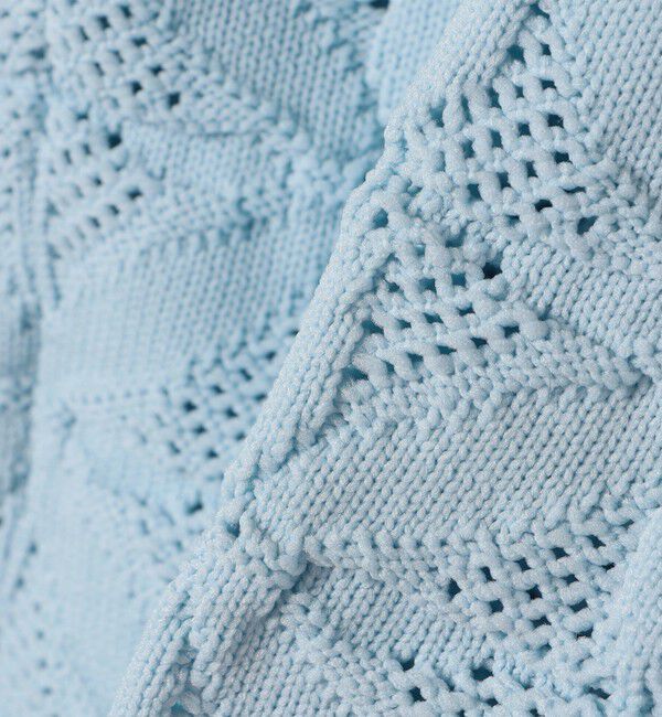 SHIPS for women「【WEB限定】〈洗濯機可能〉2WAY フラワー ジャカード ハーフ ジップ プルオーバー」|ニット・セーター|