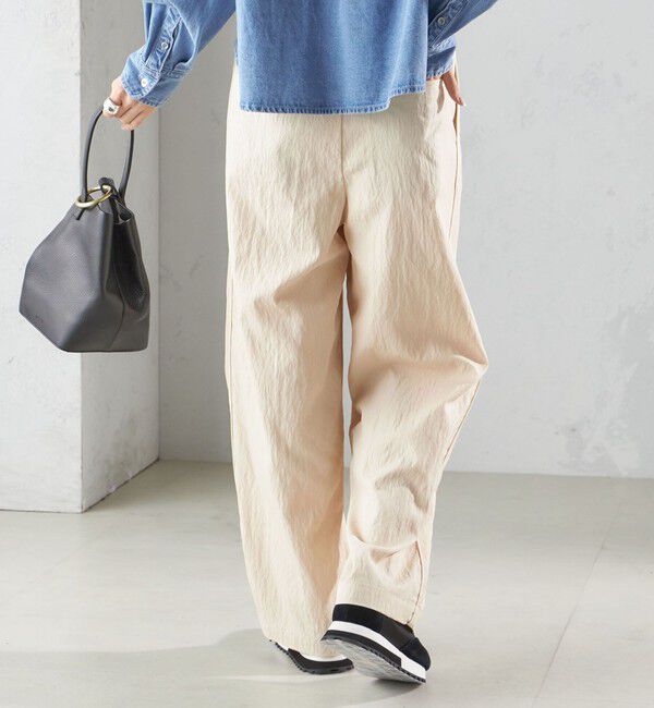 SHIPS for women「〈手洗い可能〉ナイロン混 ドロスト パンツ」|その他|