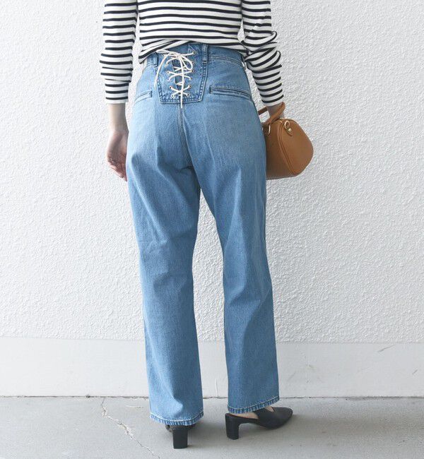 SHIPS any「【SHIPS any別注】Lee: バック レースアップ デニム パンツ 25SS」|デニム|
