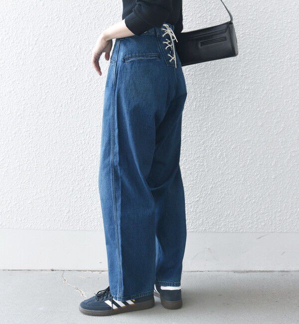 SHIPS any「【SHIPS any別注】Lee: バック レースアップ デニム パンツ 25SS」|デニム|