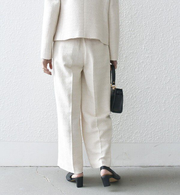 SHIPS any「SHIPS any: ツイード タック セミワイド パンツ［NAVY BLUE］」|その他|