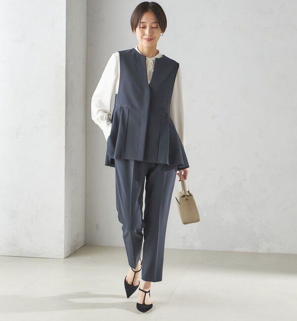 SHIPS for women「ダブル クロス ジレ （セレモニー対応可）」|ベスト・ジレ|