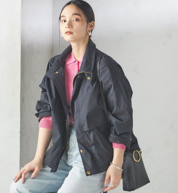 SHIPS for women「〈洗濯機可能〉LIMONTA EAST 中綿 ベスト付き ナイロン ブルゾン」|ブルゾン・スタジャン|ネイビー