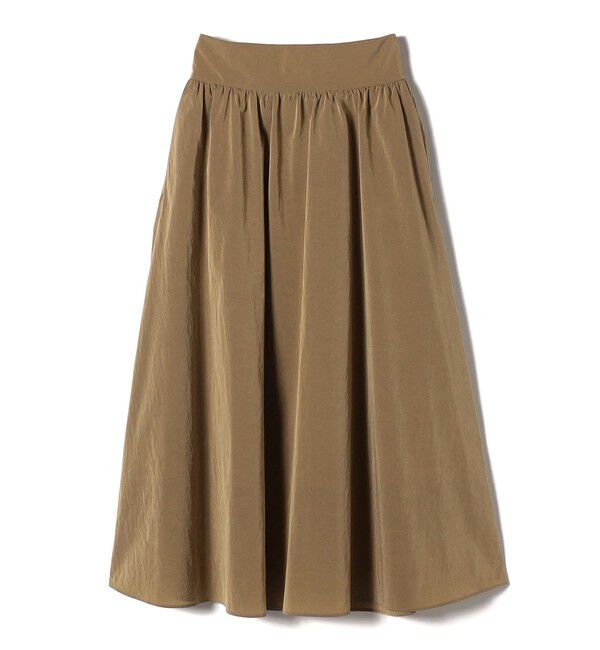 SHIPS for women「〈洗濯機可能〉LIMONTA EAST ビンテージ タフタ ギャザー スカート」|フレア|