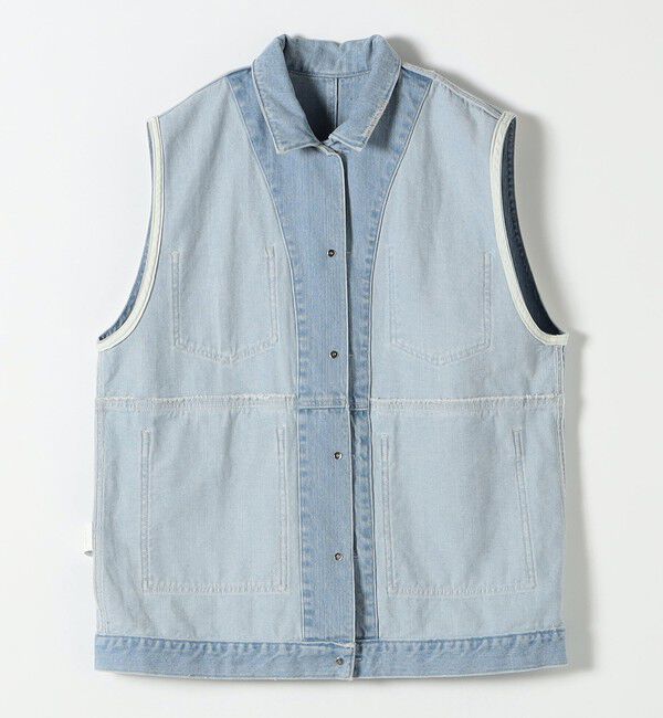 SHIPS any「SHIPS any:〈洗濯機可能〉デニム ベスト［SHIPS any DENIM］」|ベスト・ジレ|