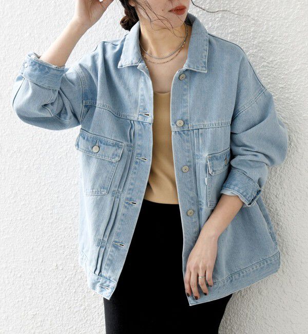 SHIPS any「《一部追加予約》SHIPS any:〈洗濯機可能〉デニム ジャケット［SHIPS any DENIM］」|デニムジャケット|スカイブルー