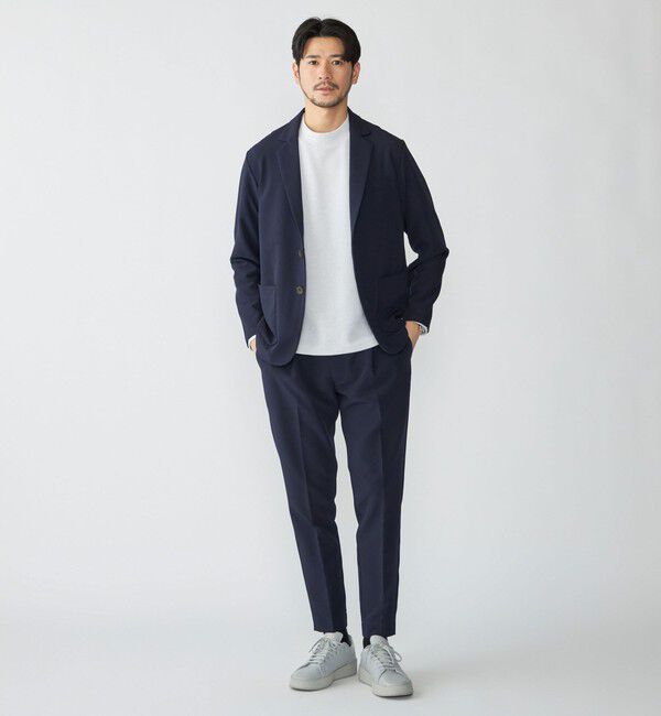 SHIPS「SHIPS:〈手洗い可能〉ダブルクロス セットアップ (ジャケット＋イージーパンツ)」|スーツ|