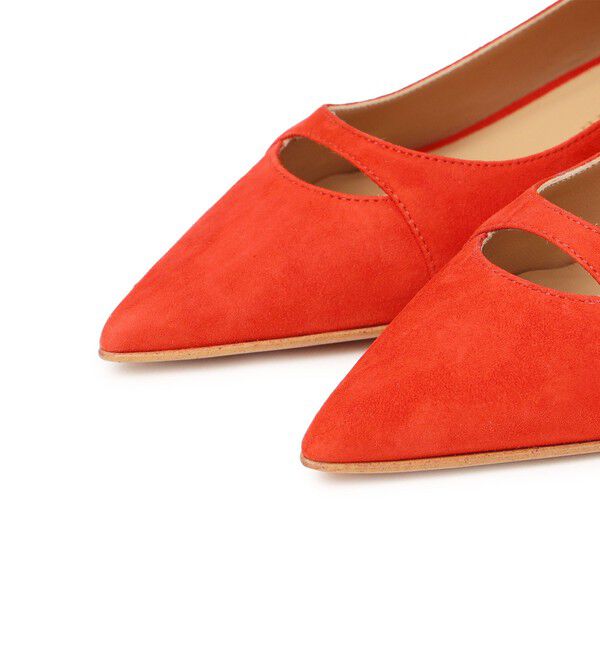 SHIPS for women「ISABELLA FERRANTE:ポインテッド ヒール（レッド）」|パンプス|