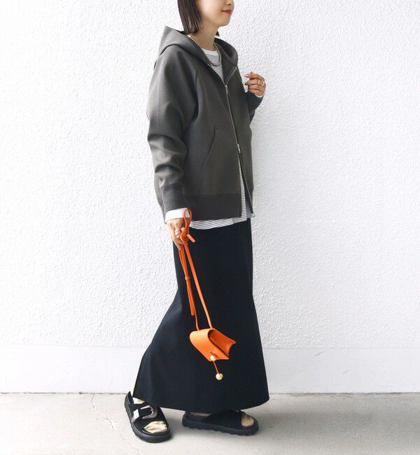 SHIPS for women「〈洗濯機可能〉ダンボール フーディー ジップ ブルゾン」|パーカー|